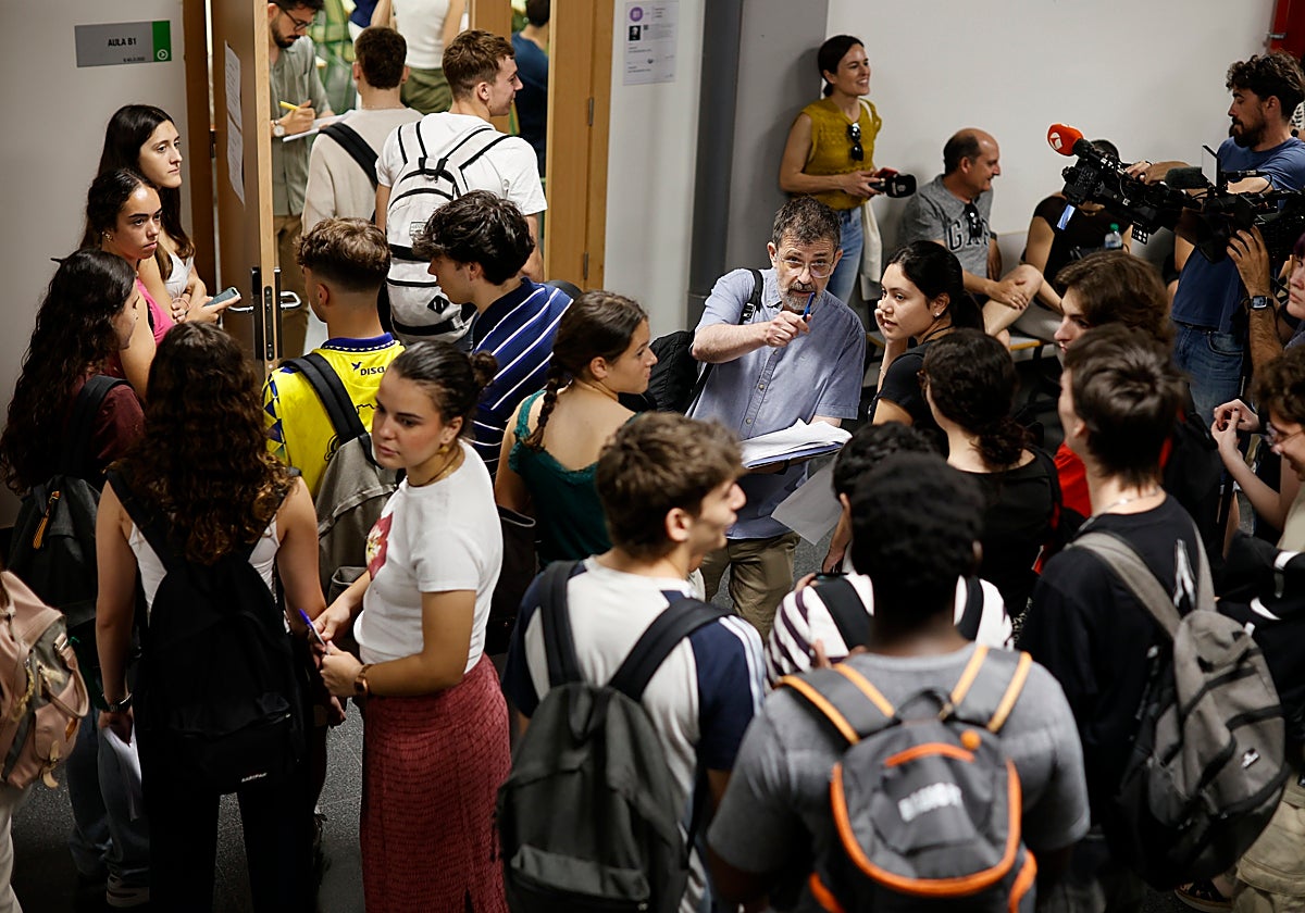 Alumnos examinándose de Selectividad este año en la Comunidad Valenciana