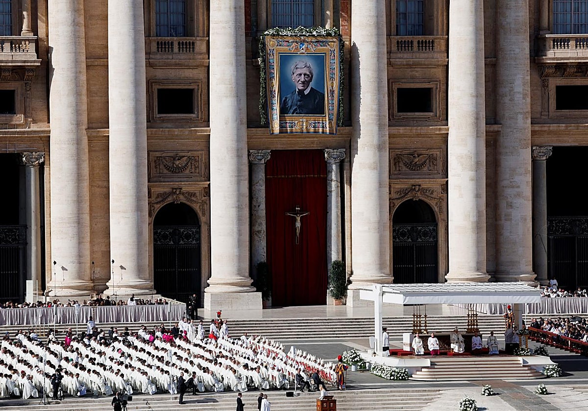 Un momento de la celebración en que Newman fue proclamado doctor de la Iglesia