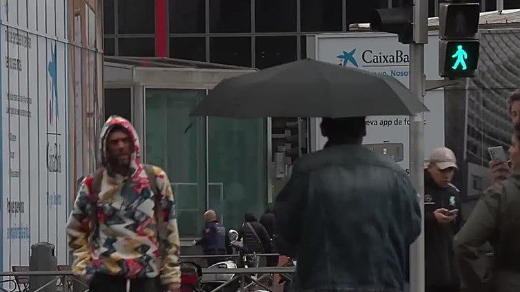 Lluvia y bajón térmico en Madrid