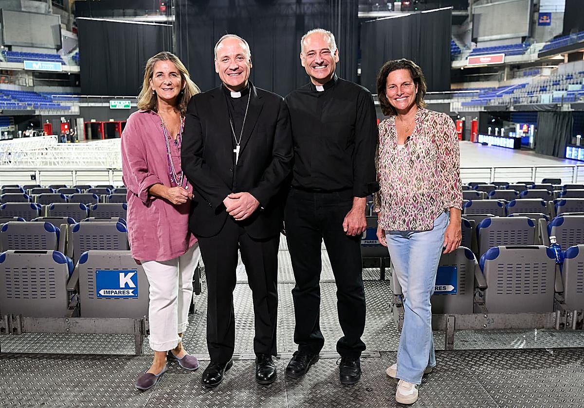 Emma de León, monseñor Antonio Prieto Lucena, José María Sánchez de Lamadrid y María González Dyne, los principales promotores de 'Llamados'.