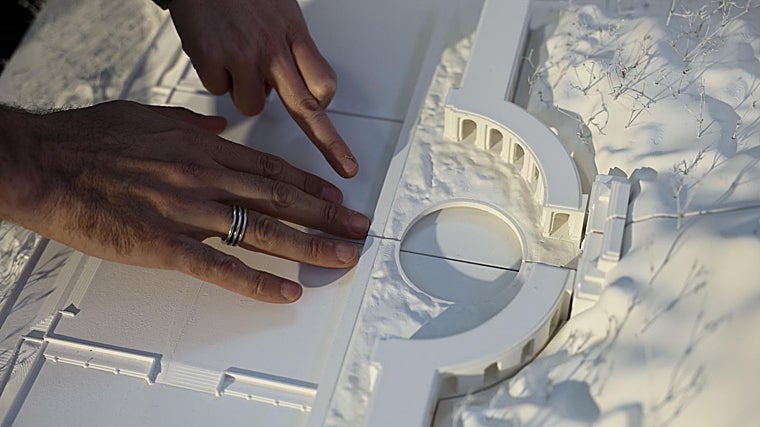 Maqueta del proyecto 'La base y la cruz'