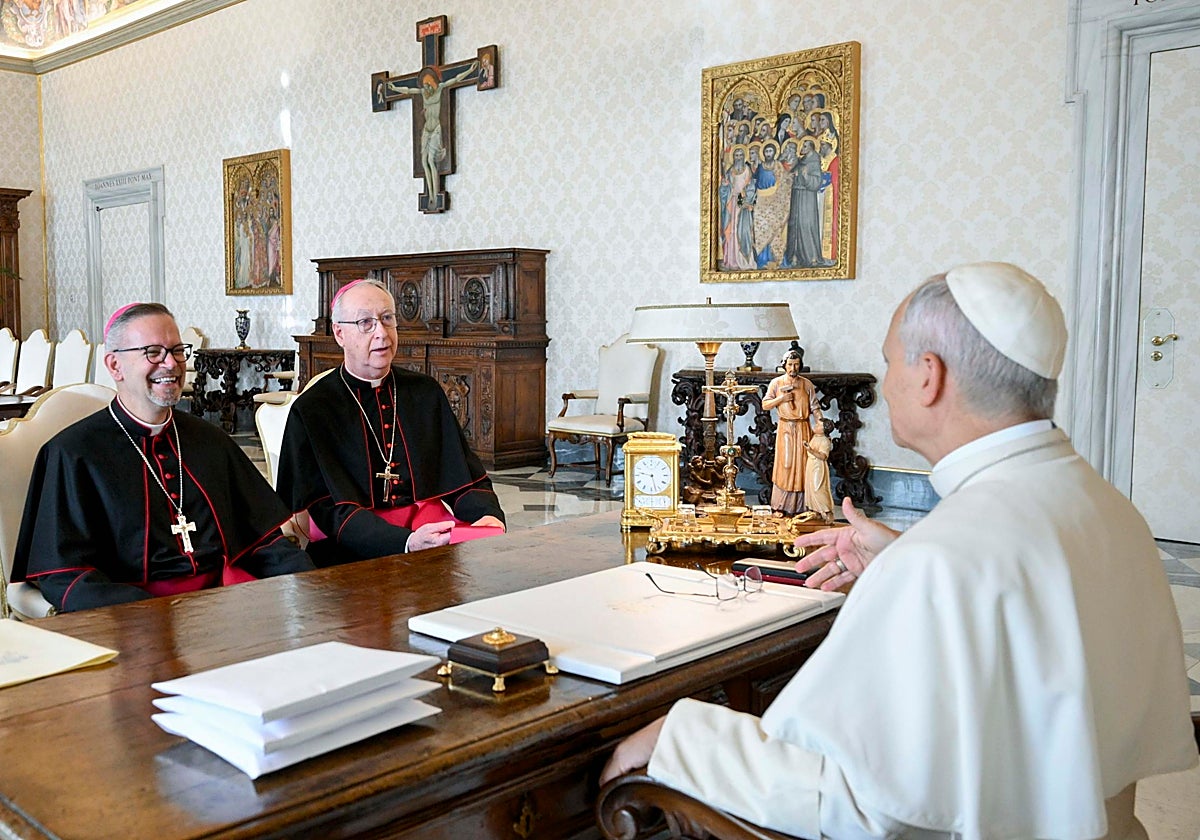 El Papa León XIV en una audiencia con la Conferencia Canadiense de Obispos Católicos