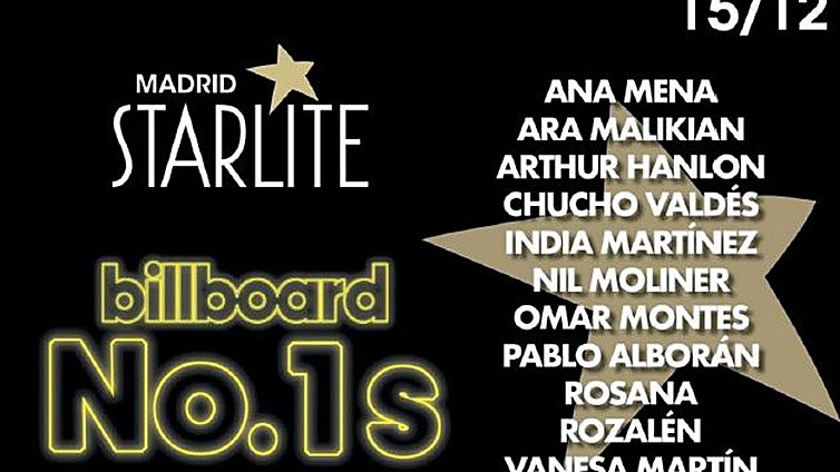 Billboard elige STARLITE Madrid 2025 para celebrar sus primeros 'Billboard No. 1s en España
