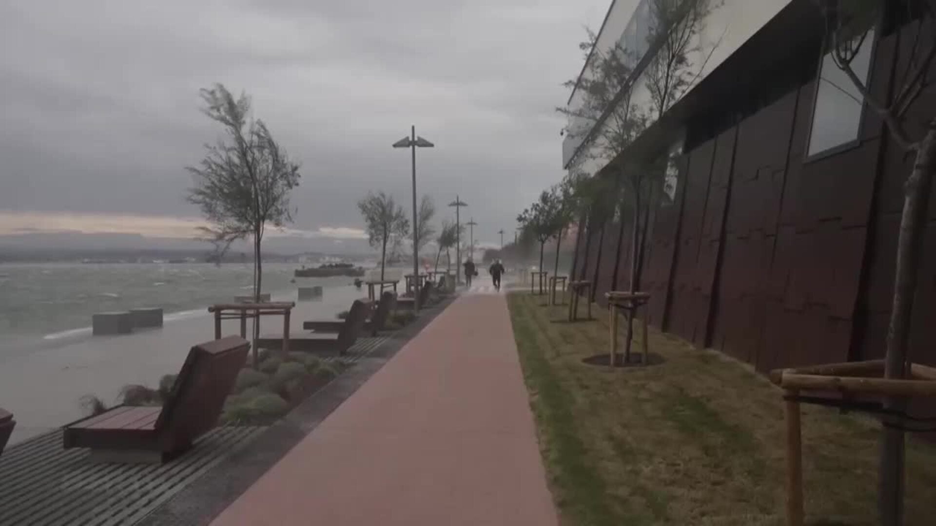 Temporal de viento en Santander