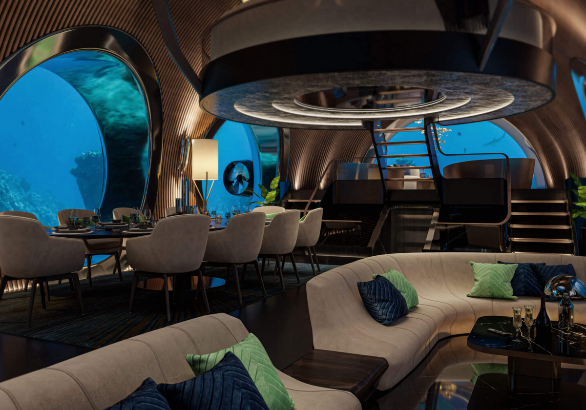 Así es el lujoso yate-submarino Nautilus de U-Boat Worx por dentro