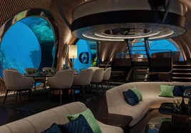 Así son los interiores de lujo del yate-submarino Nautilus