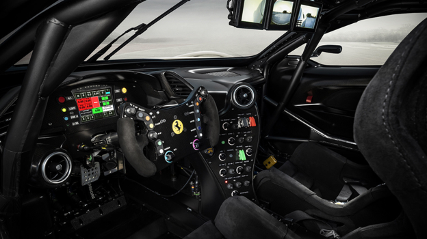 Imagen del interior del Ferrari KC23