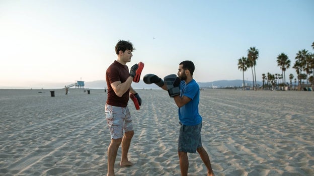 Entrenamiento en la playa