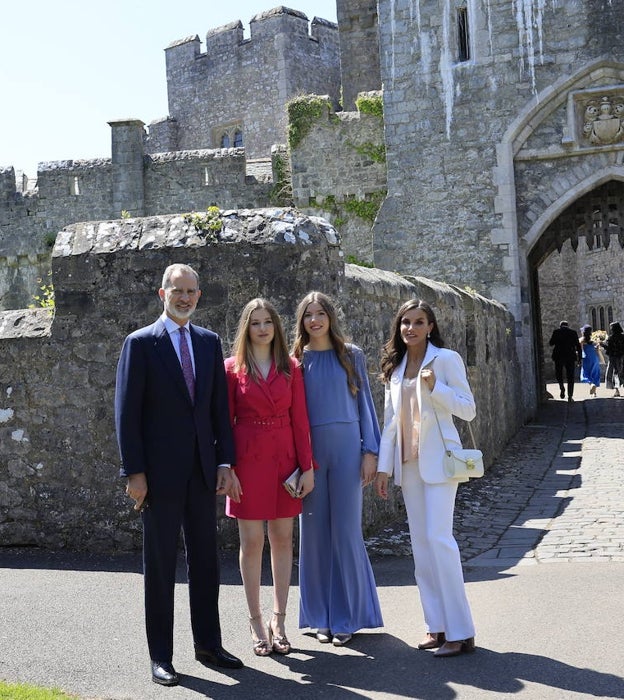 La Familia Real en la graduación de la Princesa Leonor.