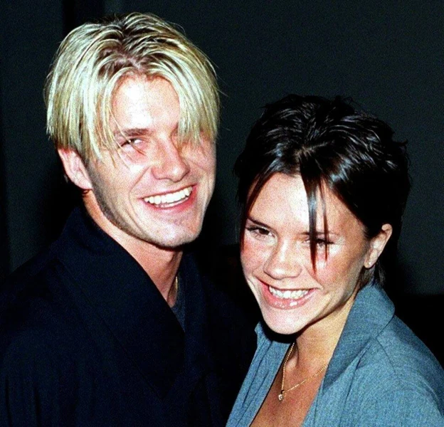 David y Victoria Beckham en 1998.