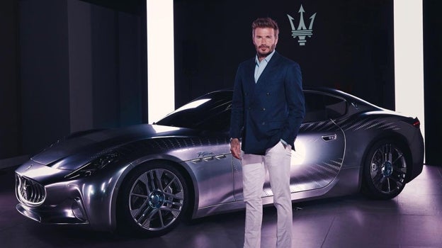 David Beckham como imagen de Maserati