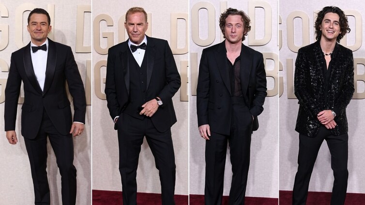 Globos de Oro 2024: los hombres más elegantes eligen esmoquin en blanco y negro