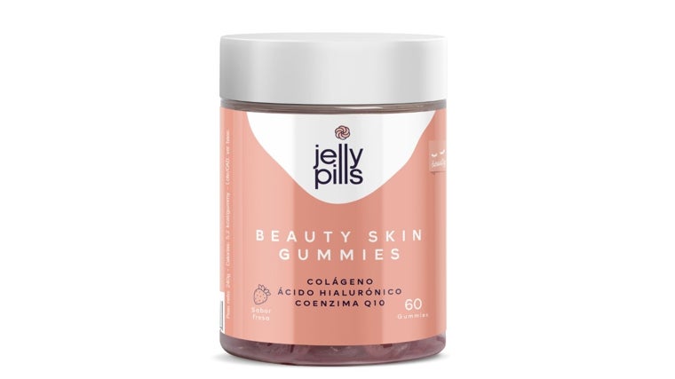 Beauty Skin de Jelly Pills (16,99 euros): elaboradas con 400 mg de colágeno, ácido hialurónico, coenzima Q10, Vitamina C y E.