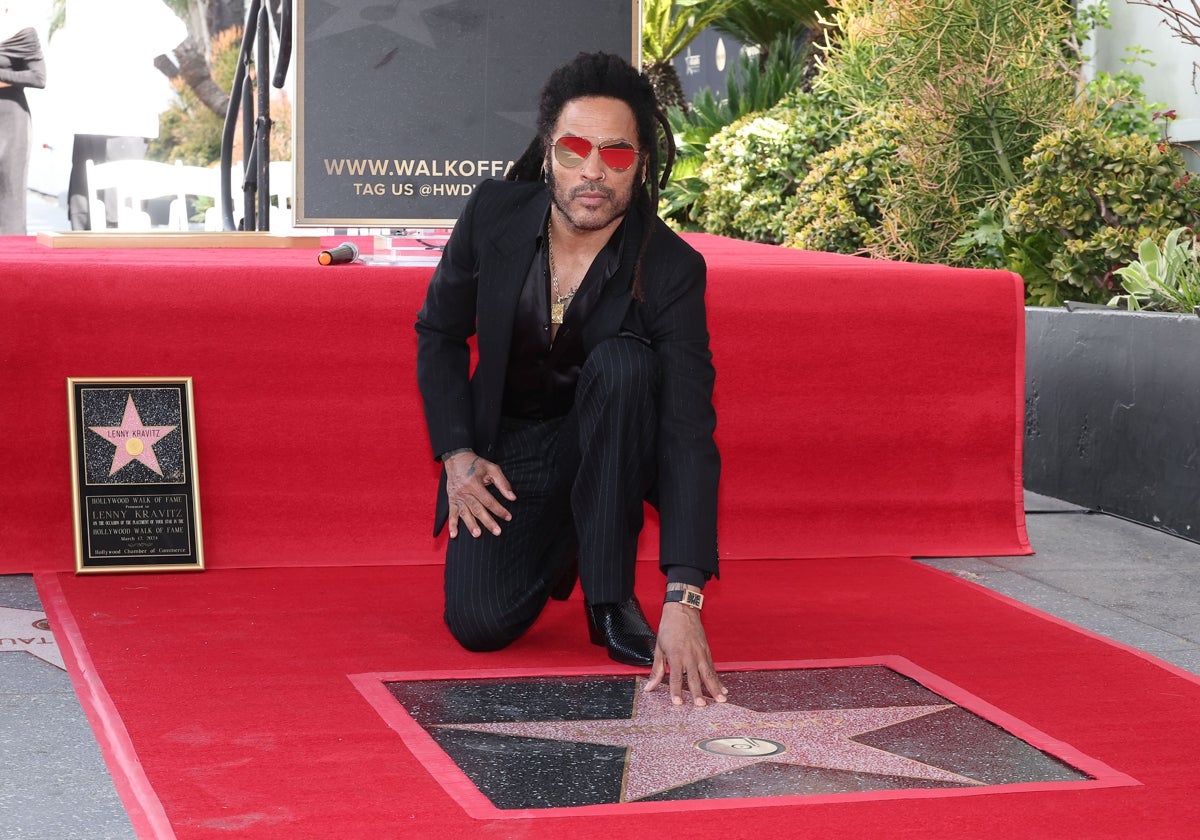 Así es el reloj de Jaeger-LeCoultre que llevó Lenny Kravitz a su entrega de la estrella en el Paseo de la Fama