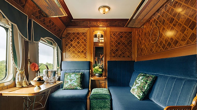 Uno de los camarotes del tren Venice Simplon-Orient Express