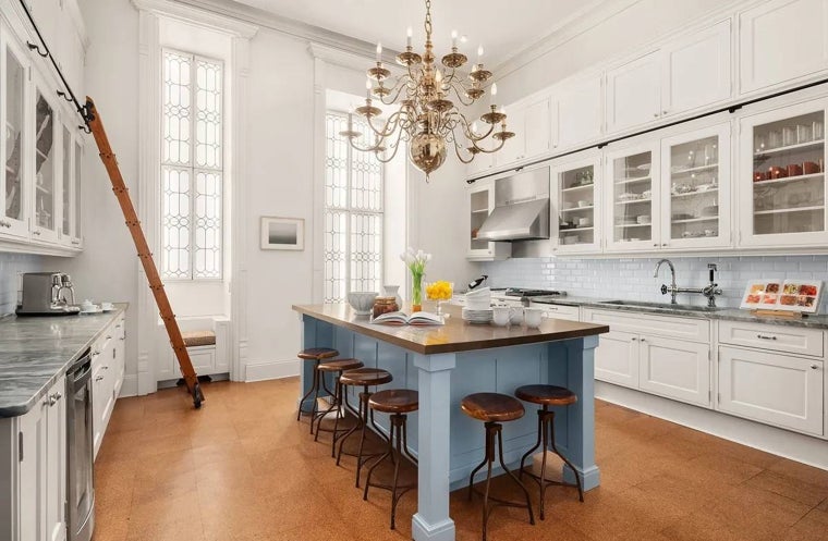 Cocina de la casa neoyorkina de Jessica Chastain