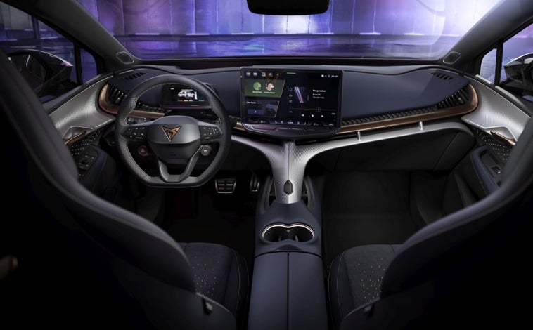 Imagen principal - Detalles interiores del nuevo Cupra Tavascan