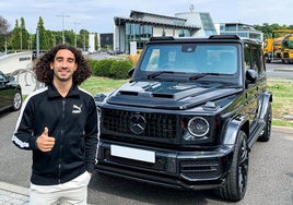 El coche de casi 300.000 euros de Marc Cucurella