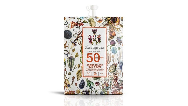 Crema solar SPF50+ A'mmare de Carthusia.