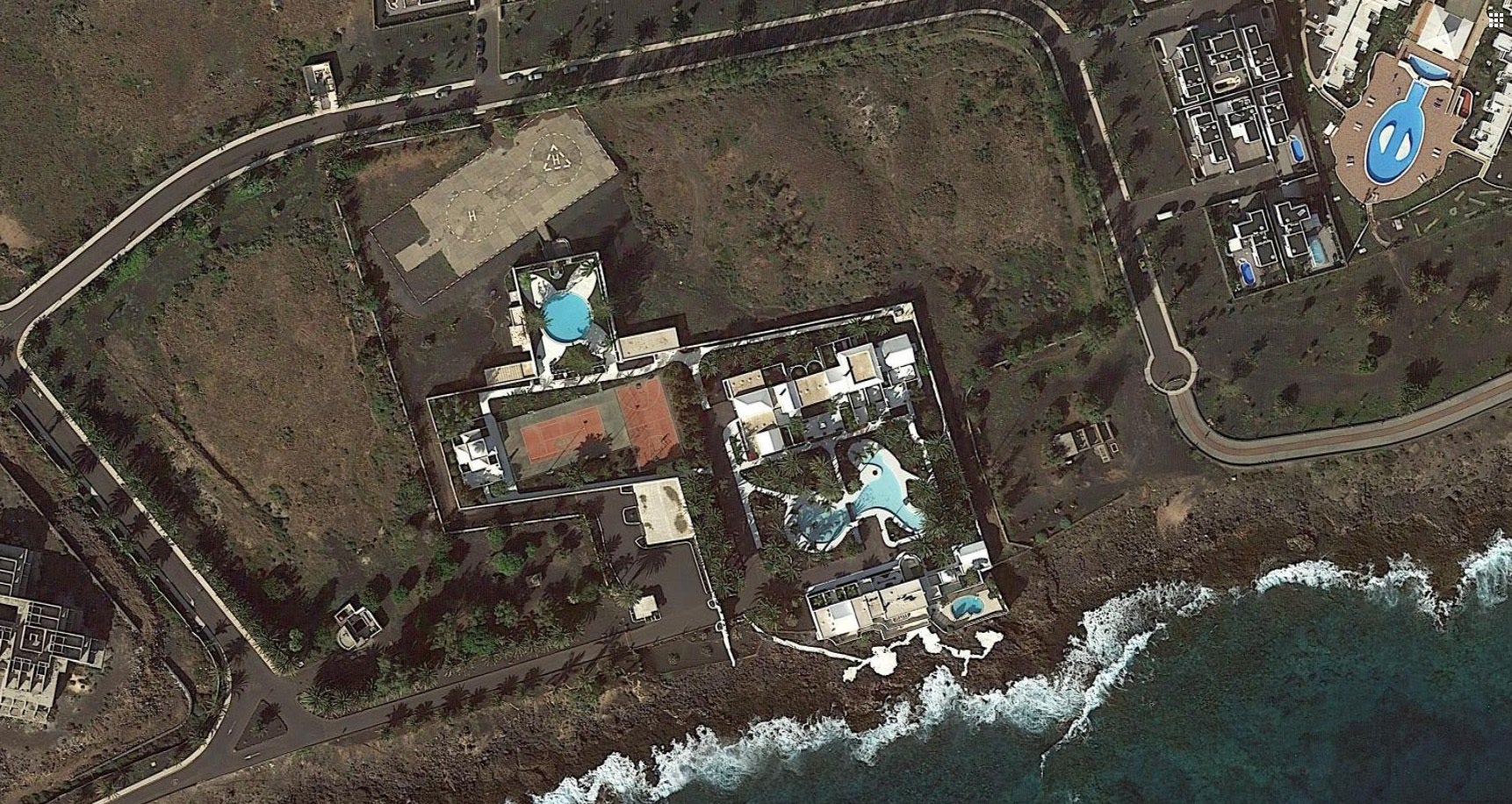 Vista aérea de La Mareta, lugar elegido por Pedro Sánchez para sus vacaciones