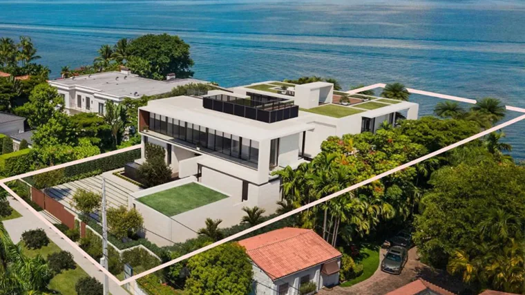 La nueva casa de David Beckham está en Miami Beach y cuenta con muelle propio.