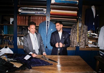 El sastre madrileño que viste a los ídolos del deporte: de Topuria a Figo