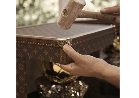 Secondary image 1 - During the process of creating the trunks that store the 2024 Ballon d'Or trophies