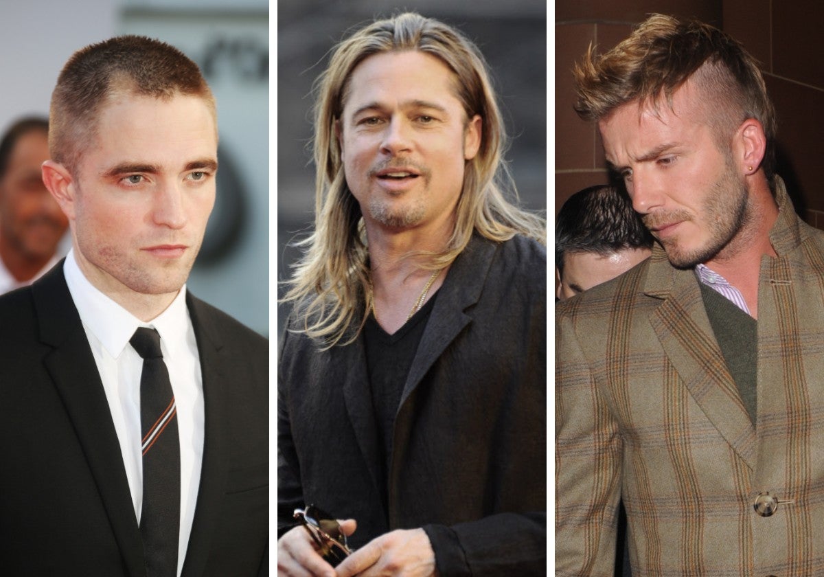 Robert Pattinson, Brad Pitt y David Beckham son algunos de los famosos que han cambiado de look.