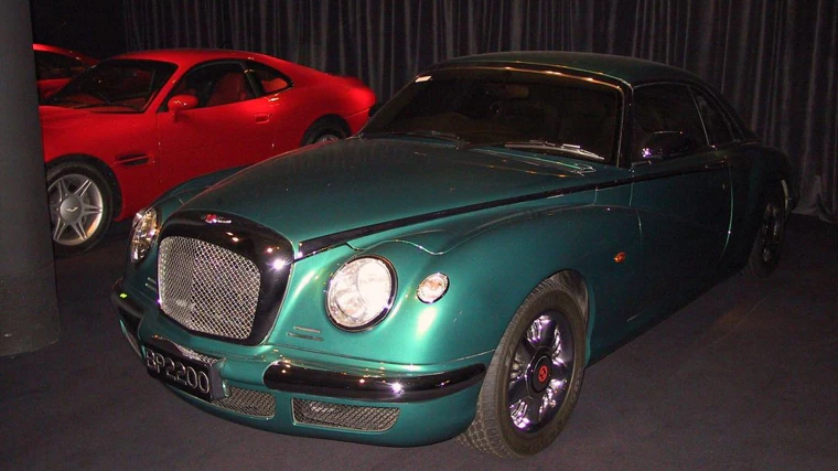 One of the Bentleys in his collection