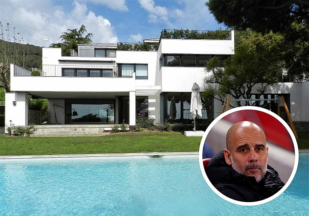 Pep Guardiola y Cristina Serra compraron una lujosa mansión en Barcelona en 2021.