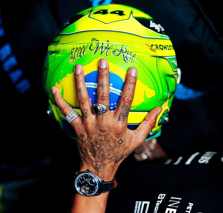 Lewis Hamilton con un IWC «150 Years» Constant Force Tourbillon