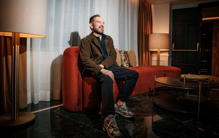 Lázaro Rosa-Violán durante la entrevista con Summum en el hotel Palace, de Madrid