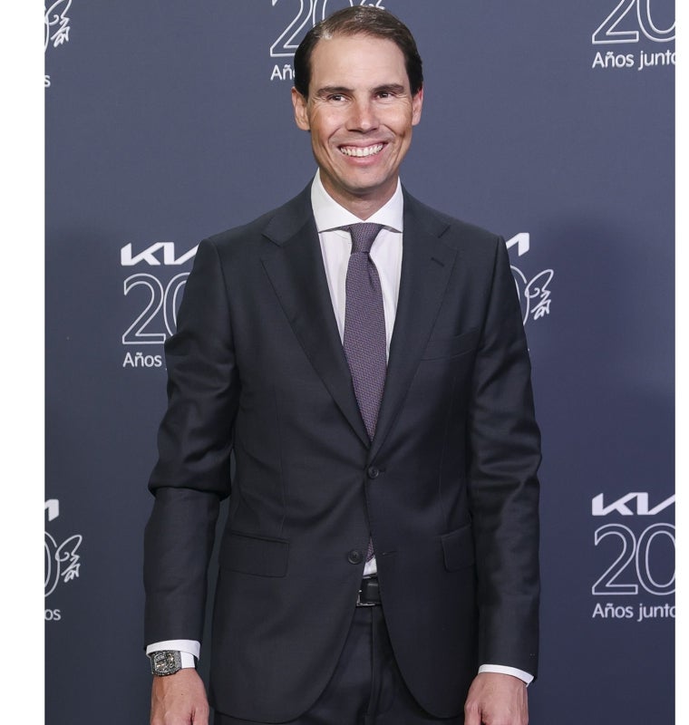 Rafa Nadal en el aniversario de Kia con un Richard Mille de un millón de euros.