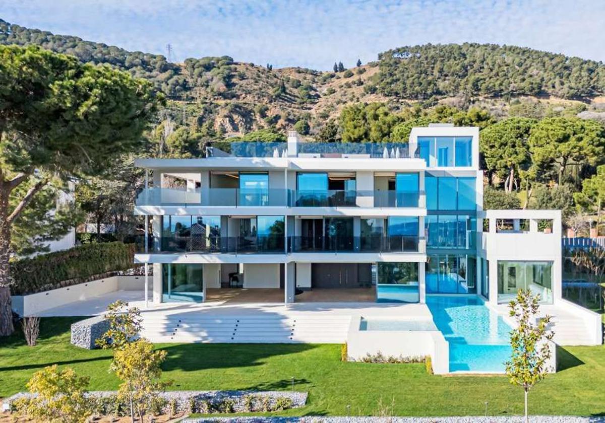 Exterior de la vivienda de 20 millones de euros a la venta en Barcelona