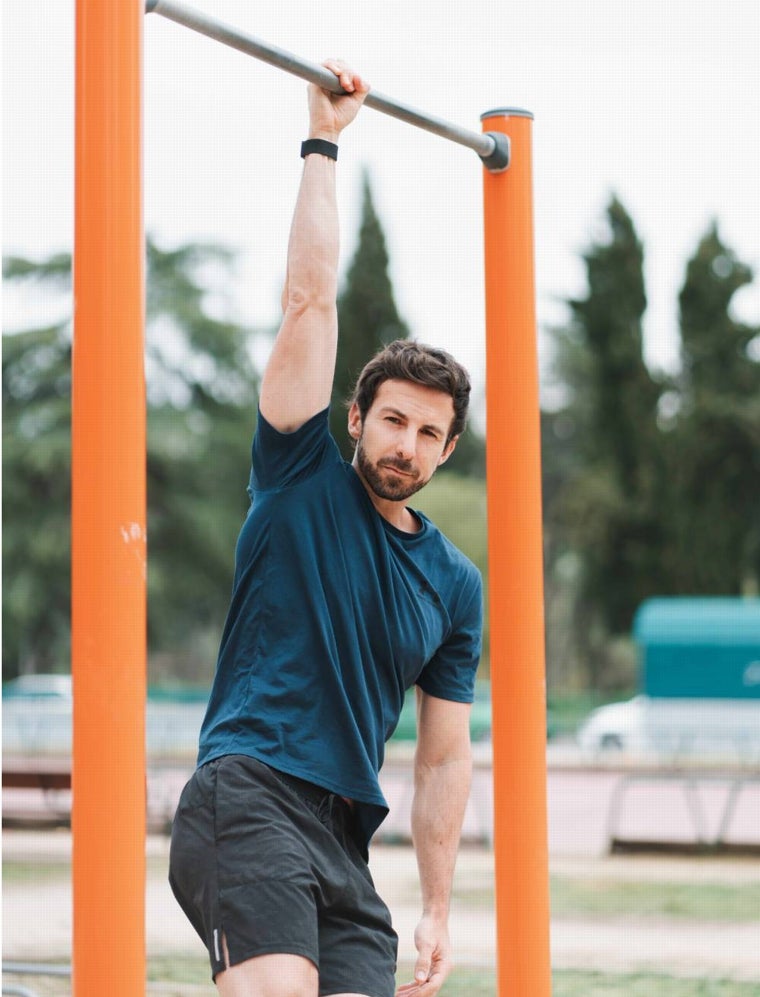 Gonzalo Ruiz entrenando