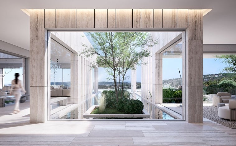 Imagen principal - Recibidor, salón y cocina de Villa Vida