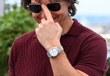 El Rolex de oro blanco y diamantes que lleva Tom Cruise para promocionar 'Misión Imposible'
