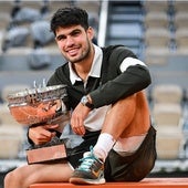 Así es el exclusivo Rolex de esfera turquesa con el que Carlos Alcaraz levantó su segundo Roland Garros