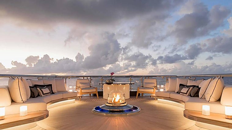 Una de las zonas más espectaculares del yate