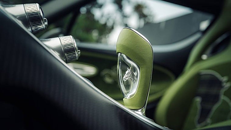 Detalle de la palanca de cambios