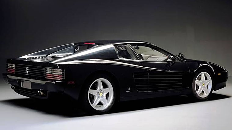 Versión en negro del 512 TR de Ferrari