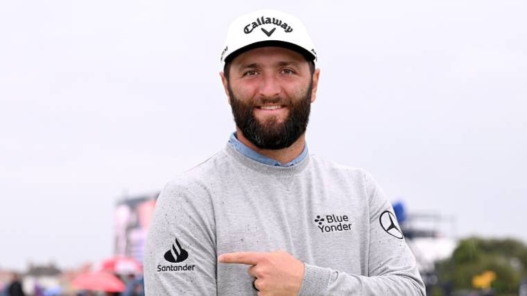 Jon Rahm como imagen de Banco Santander