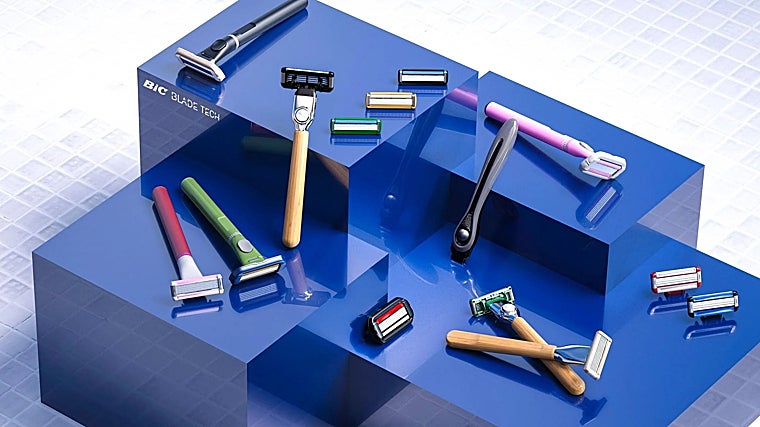 Las maquinillas de afeitado Bic.