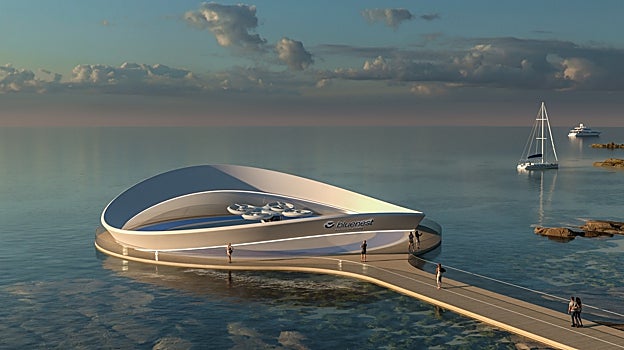 Diseño de un vertipuerto construido en la costa