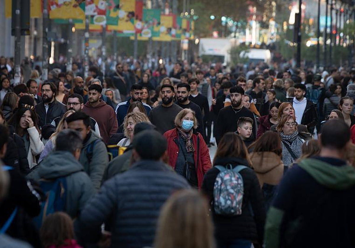 Viandantes en Barcelona
