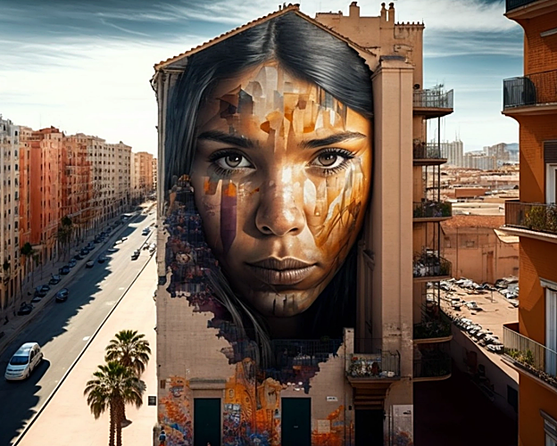 Representación de Valencia, por Midjourney