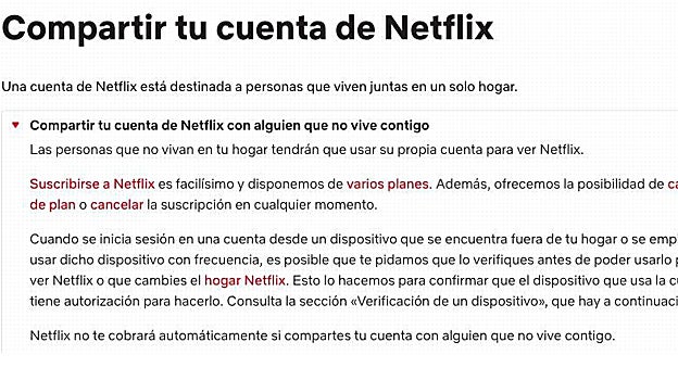 Netflix pone fin a compartir cuentas: así serán las condiciones