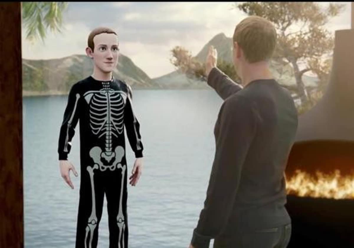 Imagen de la presentación del metaverso realizada por Zuckerberg en 2021