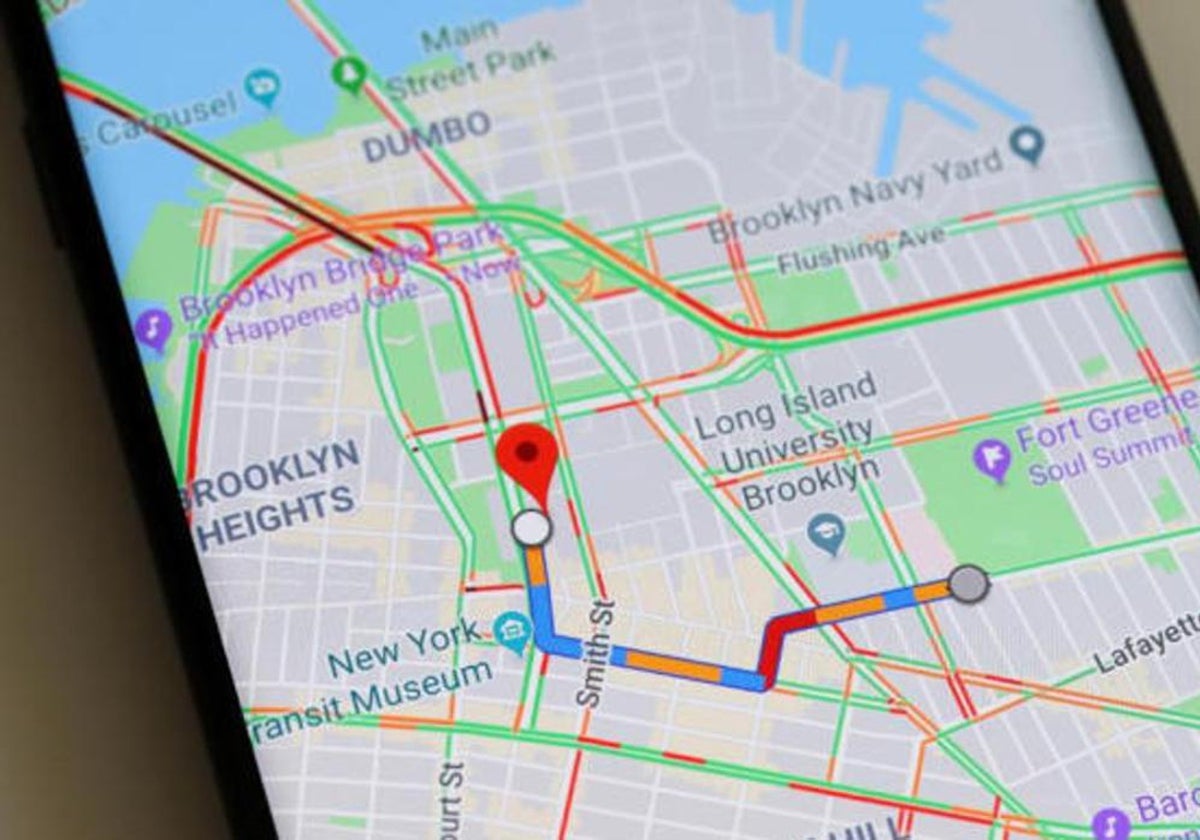 Imagen del interior de Google Maps