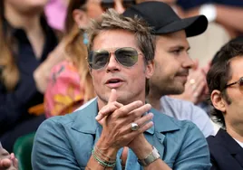 Brad Pitt, centro de todas las miradas en la victoria de Alcaraz en Wimbledon
